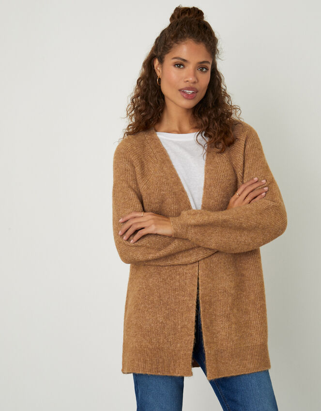 Freya Cosy Cardigan, Yellow (OCHRE), large