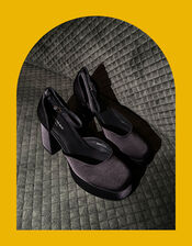 Shoe The Bear Platform Heels, Black (BLACK), large