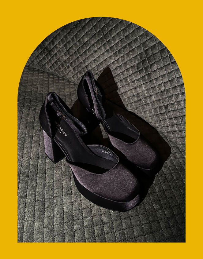 Shoe The Bear Platform Heels, Black (BLACK), large