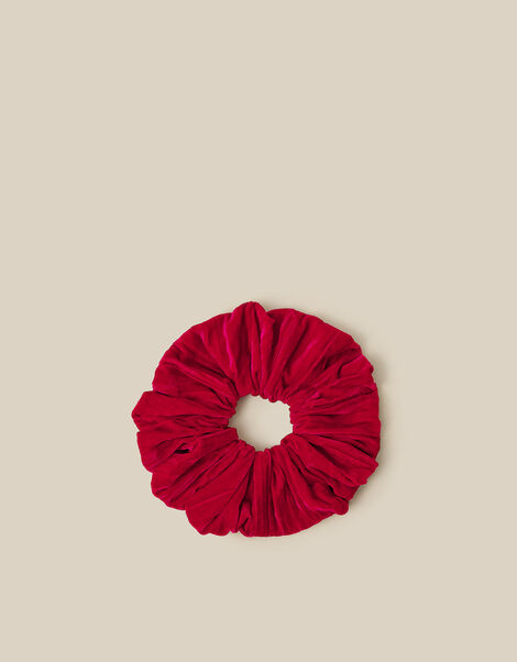 Crushed Velvet Hair Scrunchie, , large