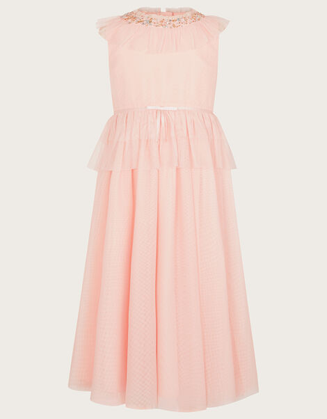 Land of Wonder Ruffle Maxi Dress, Pink (PALE PINK), large