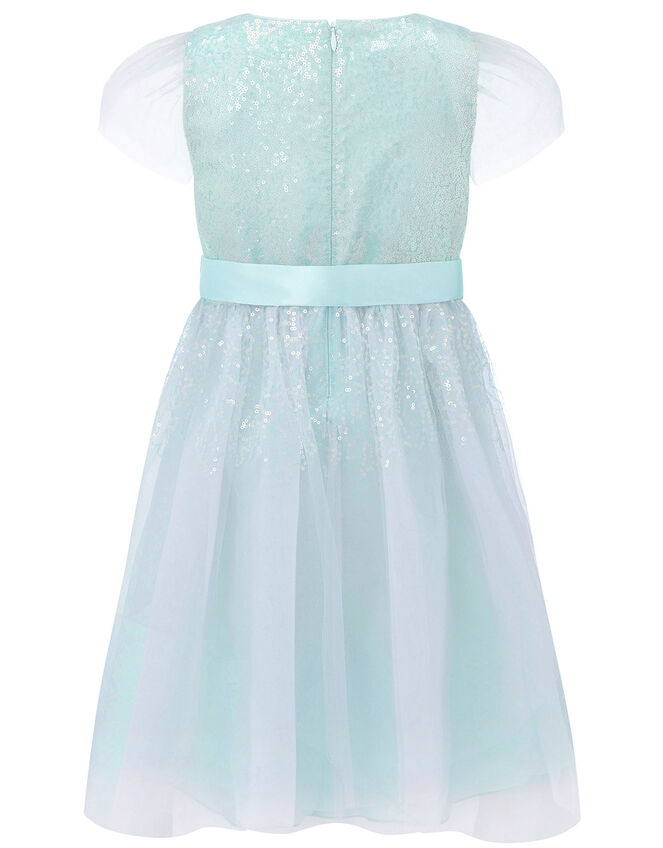 Sequin Shimmer Dress, Blue (PALE BLUE), large