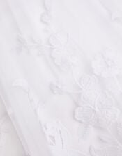 Sorcha Floral Lace Communion Dress, White (WHITE), large