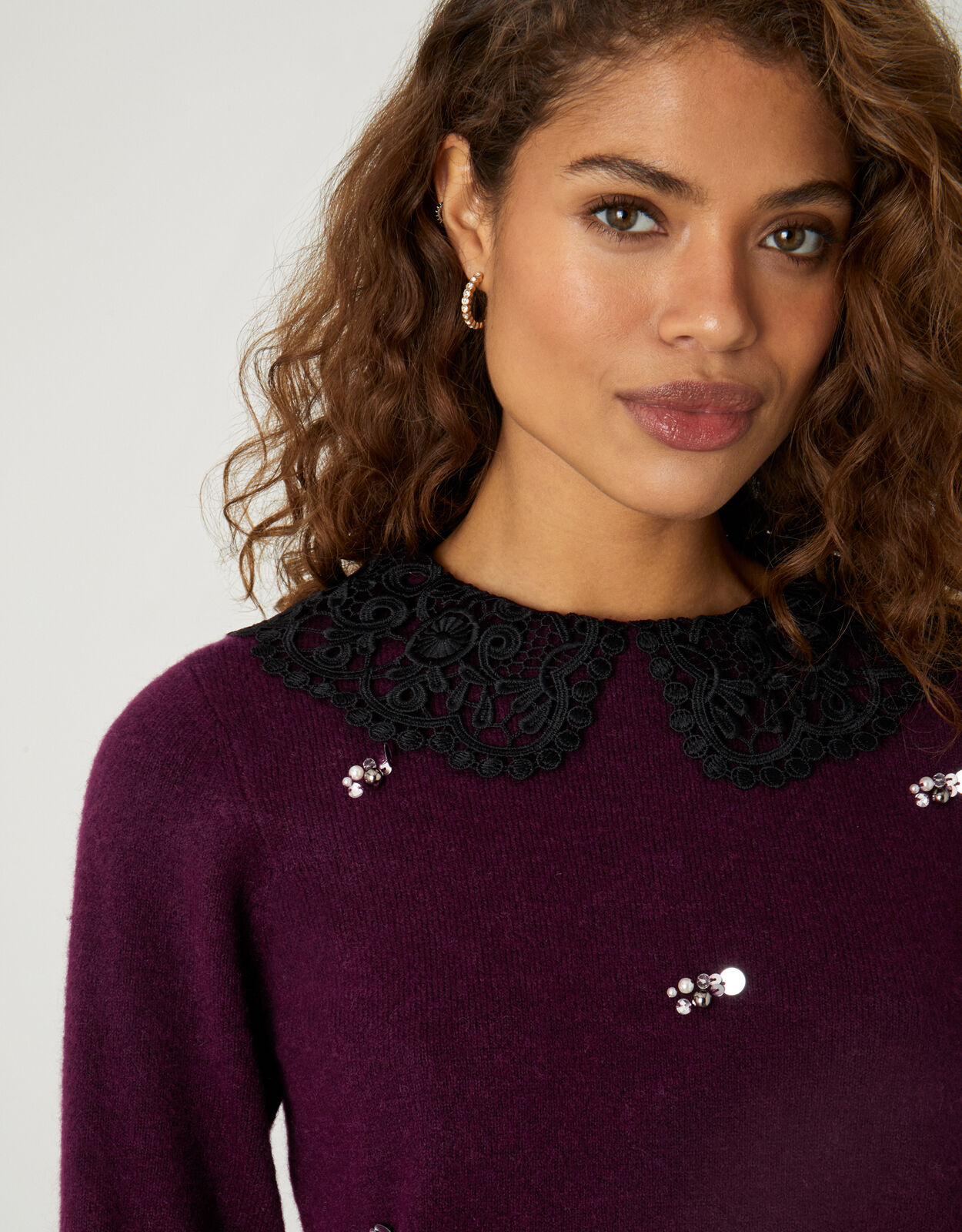 Ladies discount embellished jumper