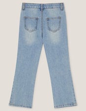Bow Embroidered Jeans, Blue (BLUE), large