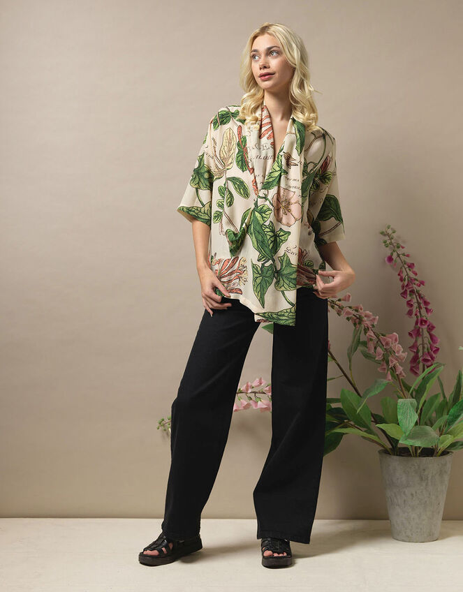 One Hundred Stars Honeysuckle Print Rachel Blouse, Multi (MULTI), large