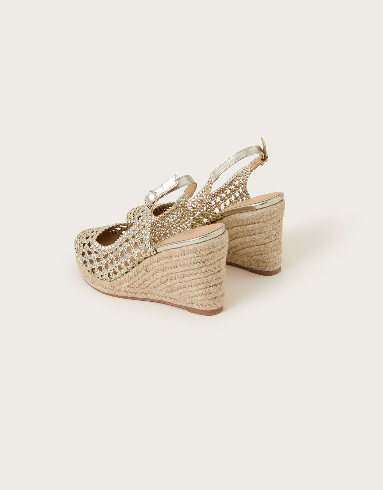 Gold slip on sale wedges