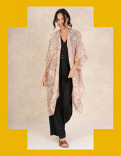One Hundred Stars Sphinx Throwover Jacket, Pink (PALE PINK), large