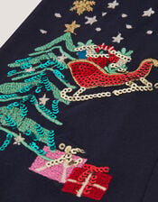 Christmas Kick Flare Leggings, Blue (NAVY), large