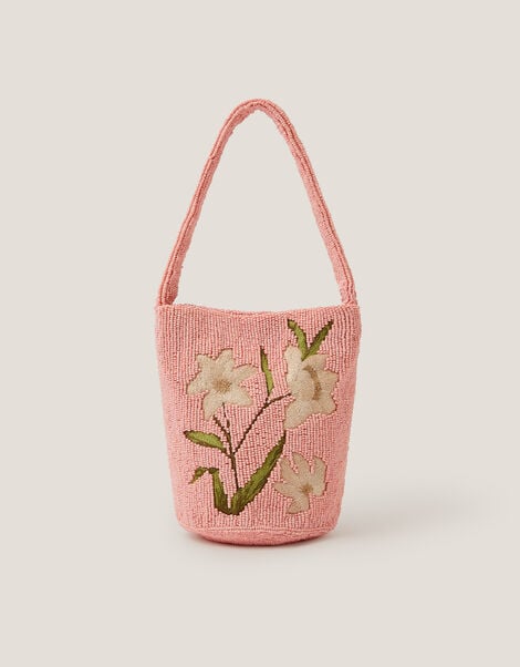 Victoria Floral Beaded Bag, , large