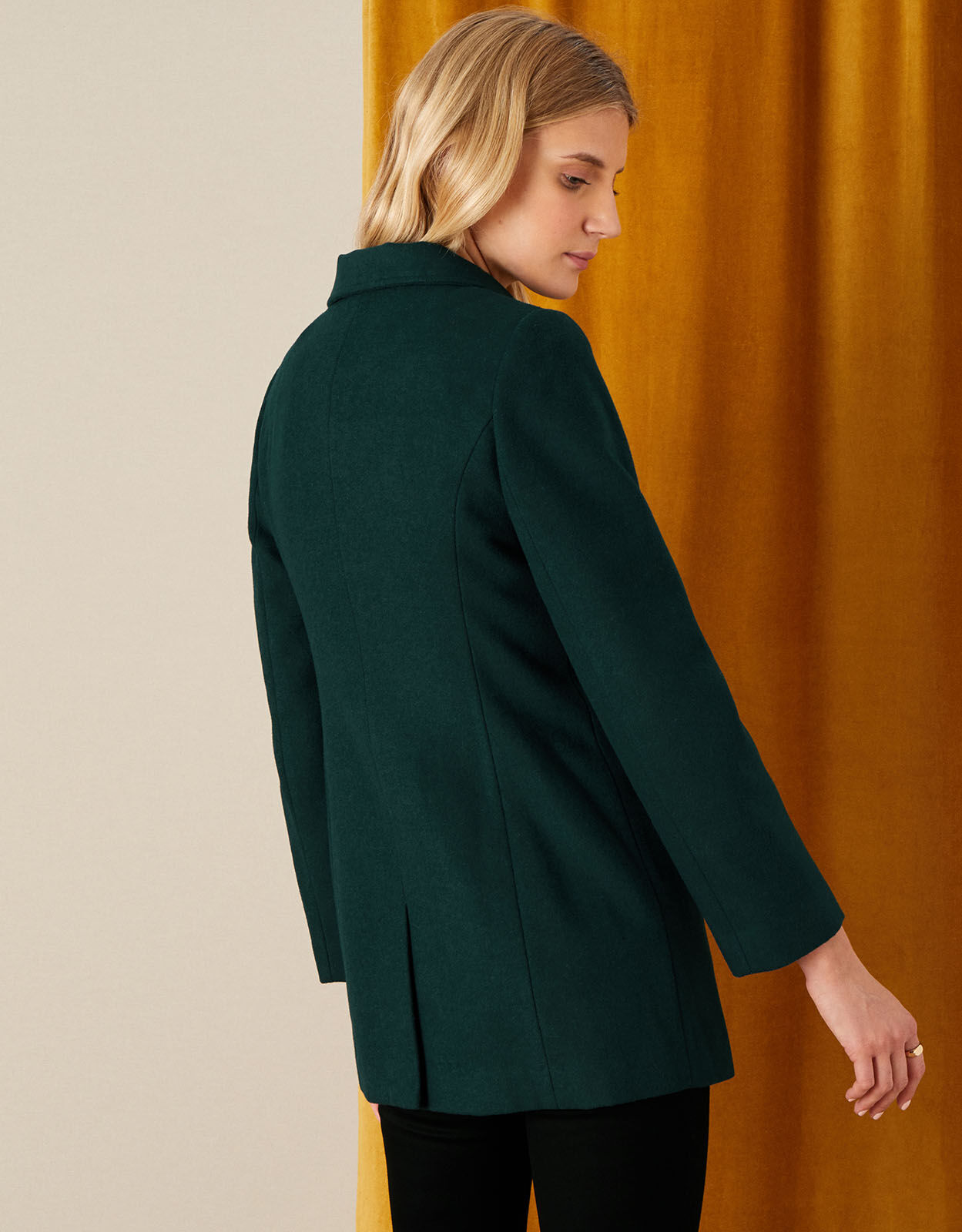 Dark green peacoat sales women's