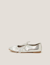 Blair Metallic Ballet Flats, Silver (SILVER), large