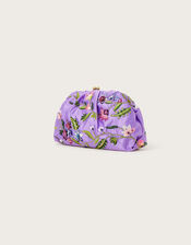 3D Floral Clasp Clutch Bag, , large