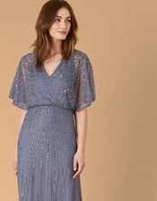 ARTISAN Holly Floral Maxi Dress, Blue (DARK BLUE), large