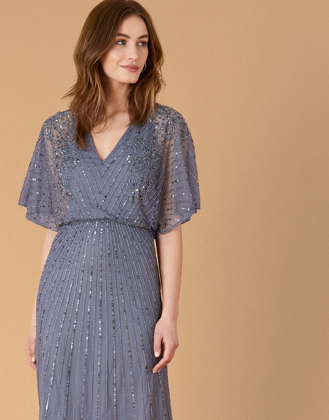 ARTISAN Holly Floral Maxi Dress, Blue (DARK BLUE), large