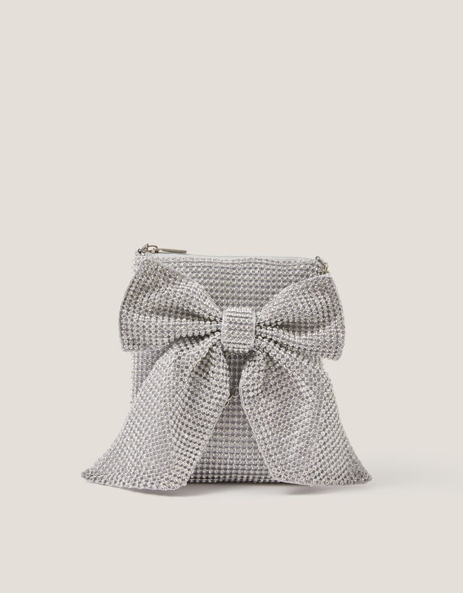 Diamant&eacute; Embellished Bow Bag, , large