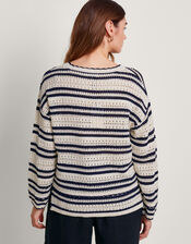 Sarah Stripe Jumper, Ivory (IVORY), large