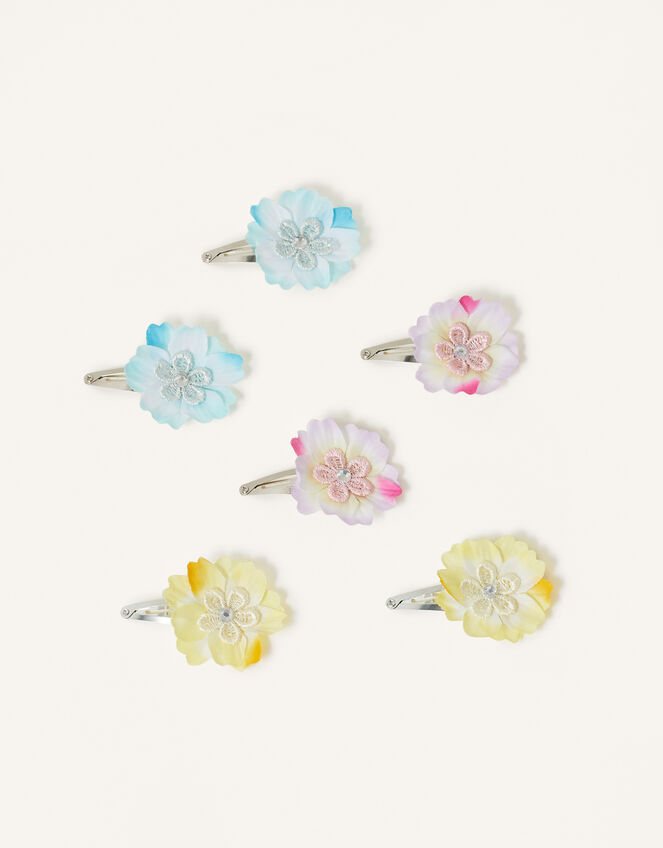 Daisy Pom-Pom Hair Clip Multipack, , large