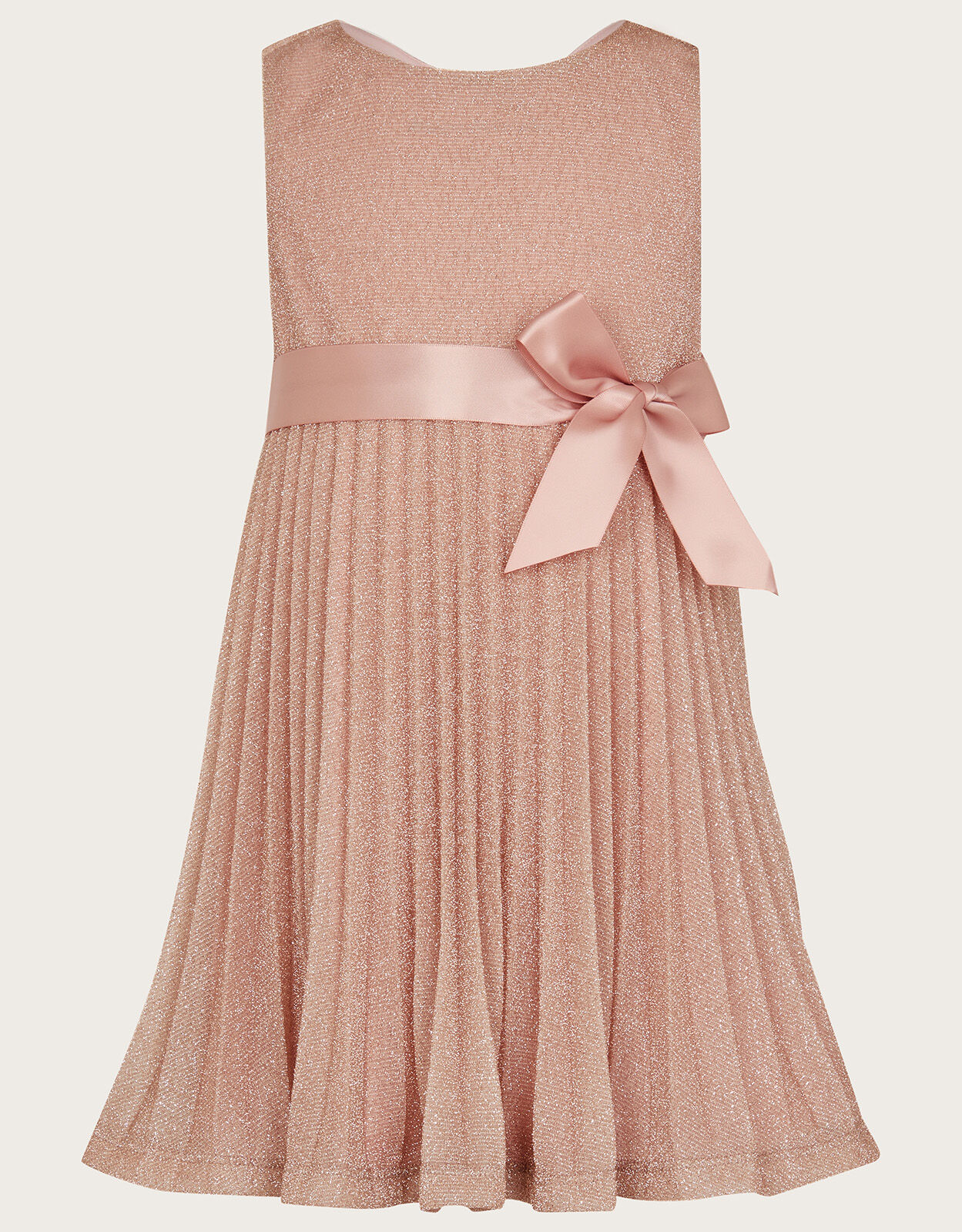 Baby Gilded Roses Pleated Dress Pink
