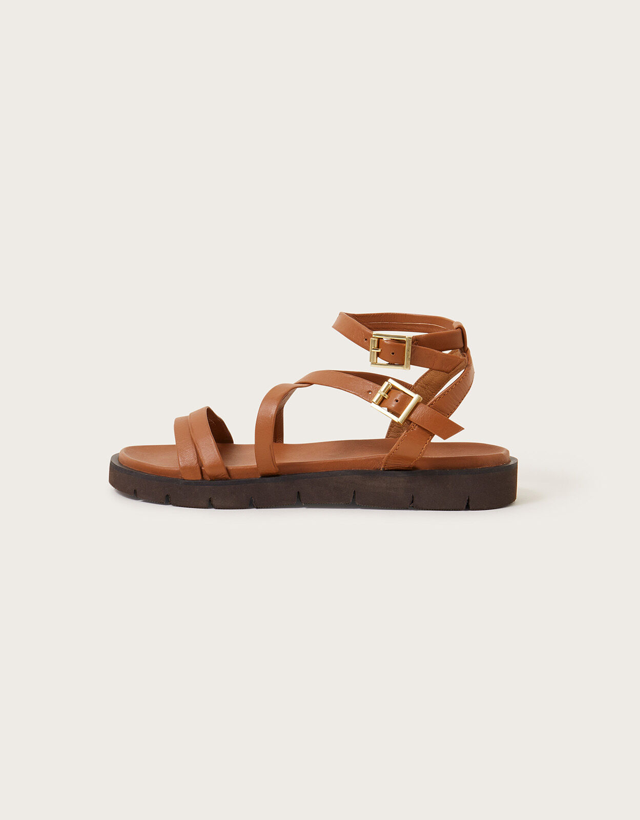 Tan flat sandals best sale womens