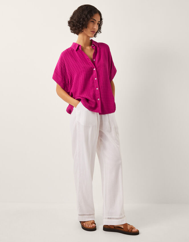Paige Slouchy Shirt, Pink (PINK), large
