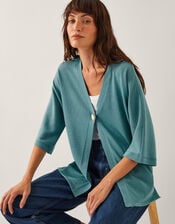 Beth Single Button Cardigan, Green (GREEN), large