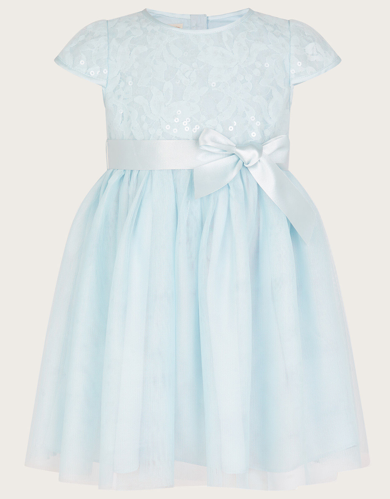 Monsoon blue flower girl dress top