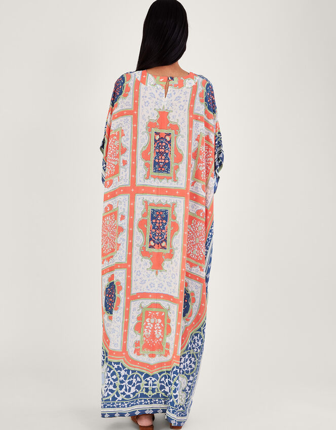 One Hundred Stars Indian Summer Maxi Kaftan, Orange (CORAL), large