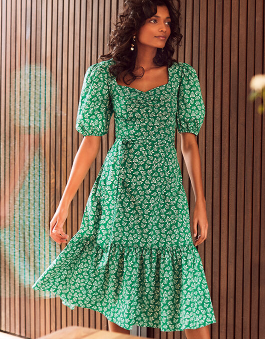 Roxie Rose Print Dress in Organic