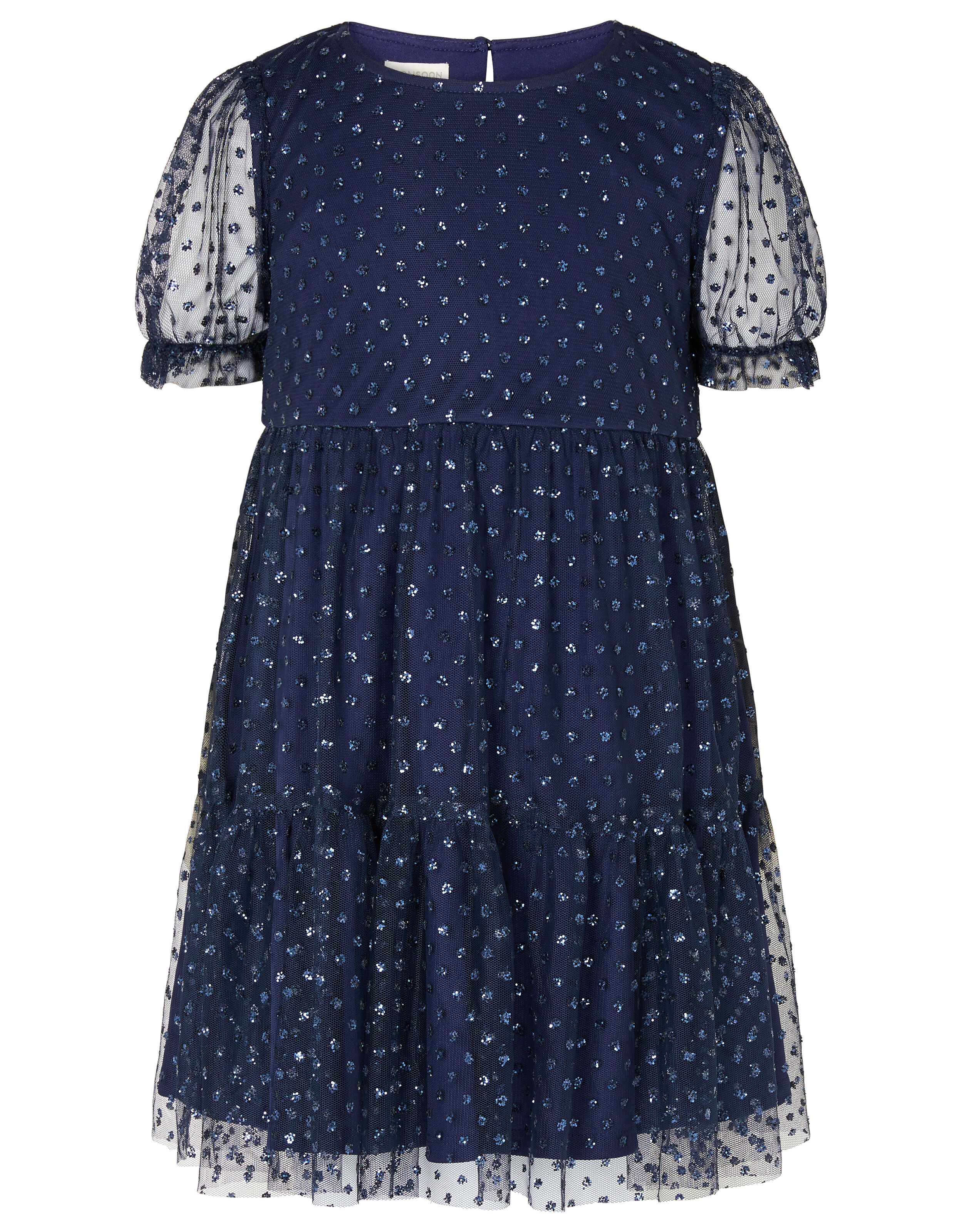 Monsoon blue spot dress store