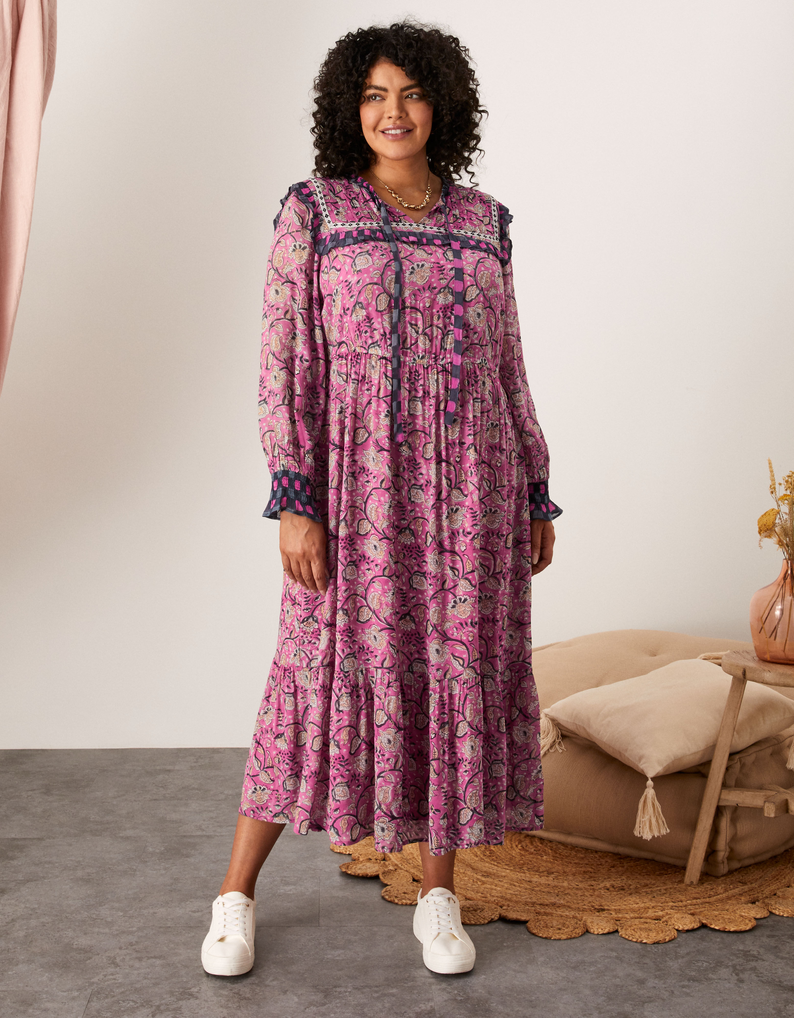 Monsoon siobhan printed on sale dress