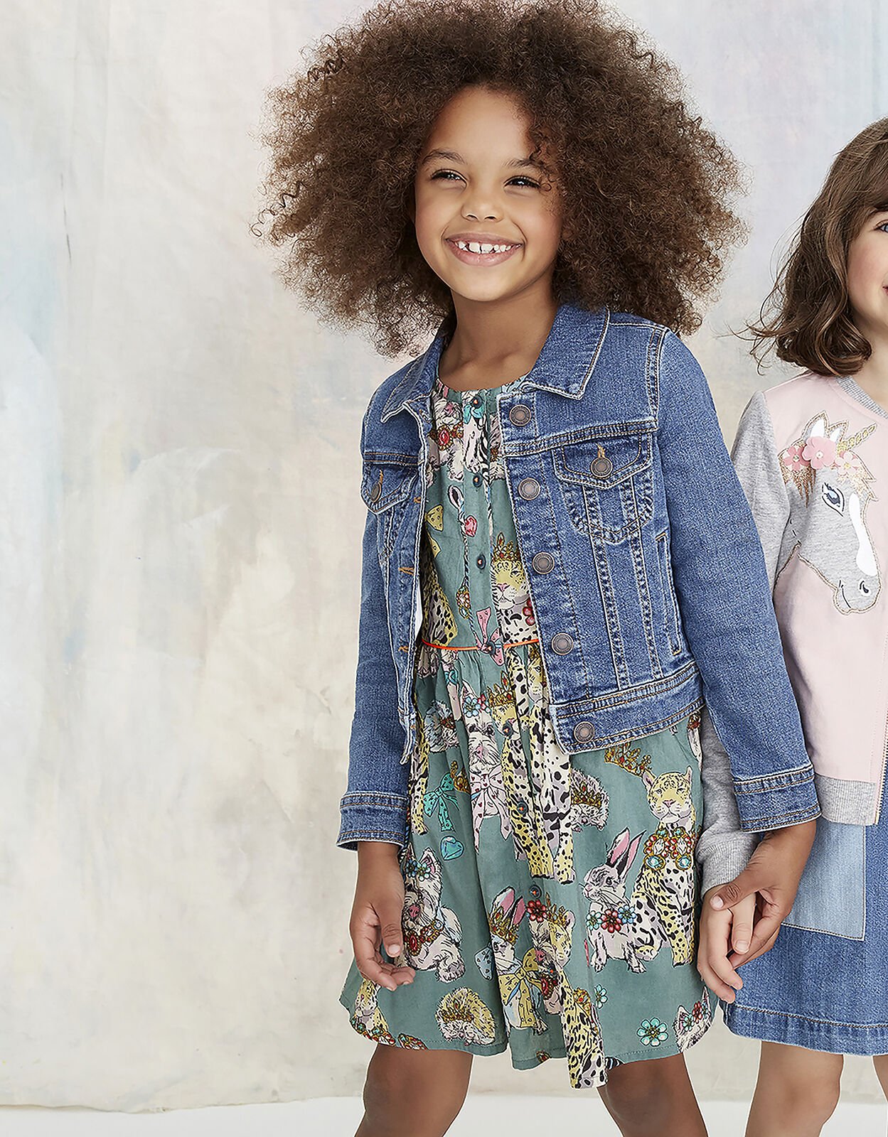 Monsoon girls denim jacket sales