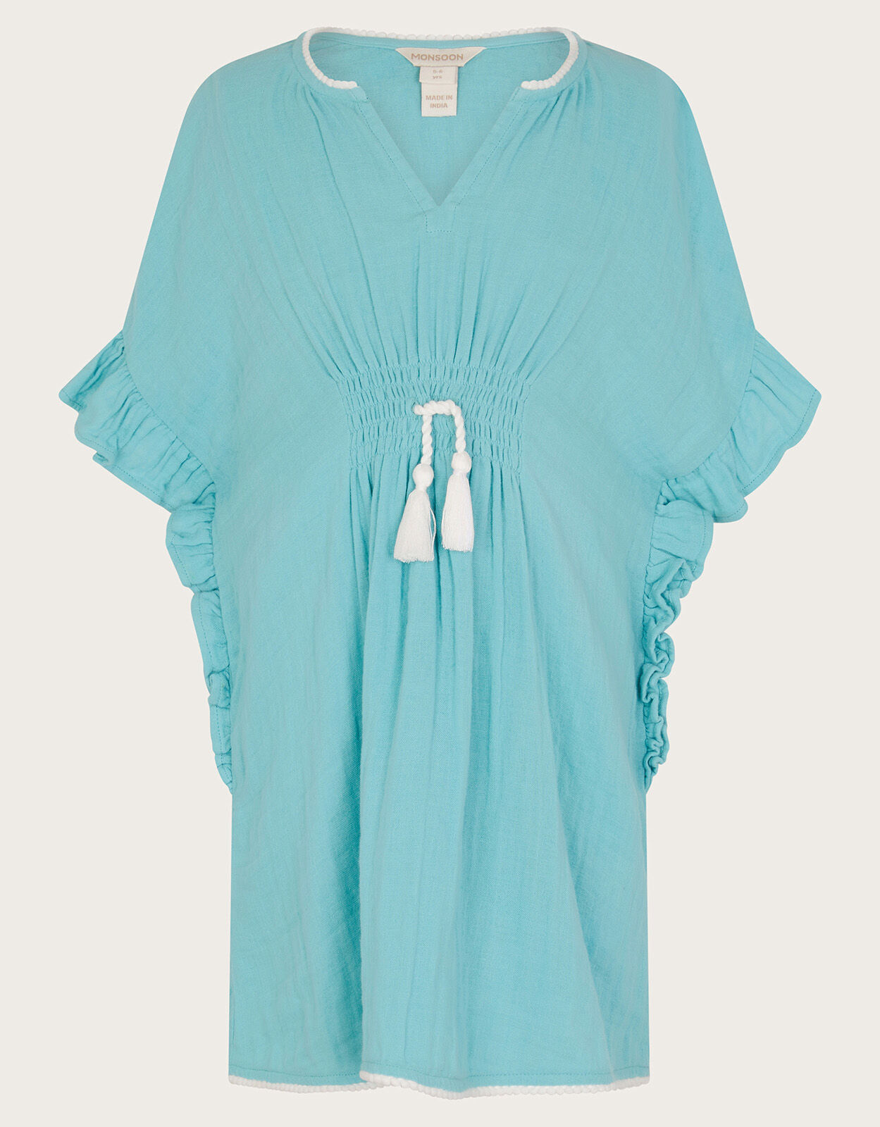 Cheesecloth Kaftan Blue Girls Beach Swimwear Monsoon Global