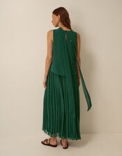 Eva Embellished Maxi Dress & Scarf, Green (DARK GREEN), large