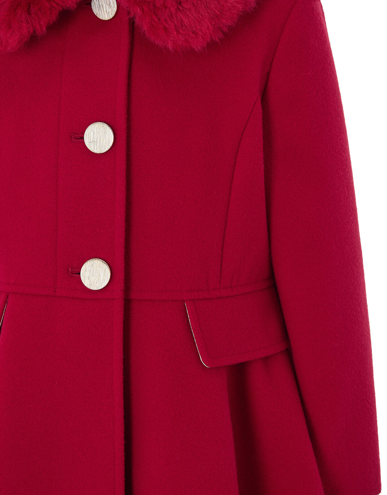 Monsoon girls red coat deals