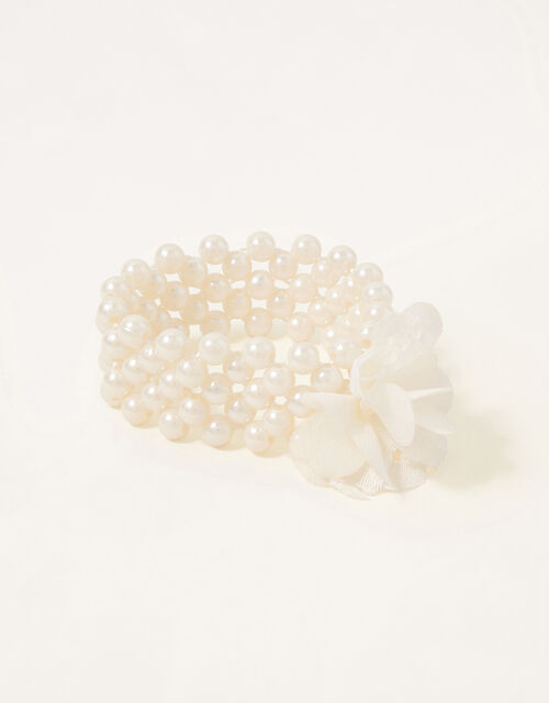 Lace Pom Pearl Bracelet, , large