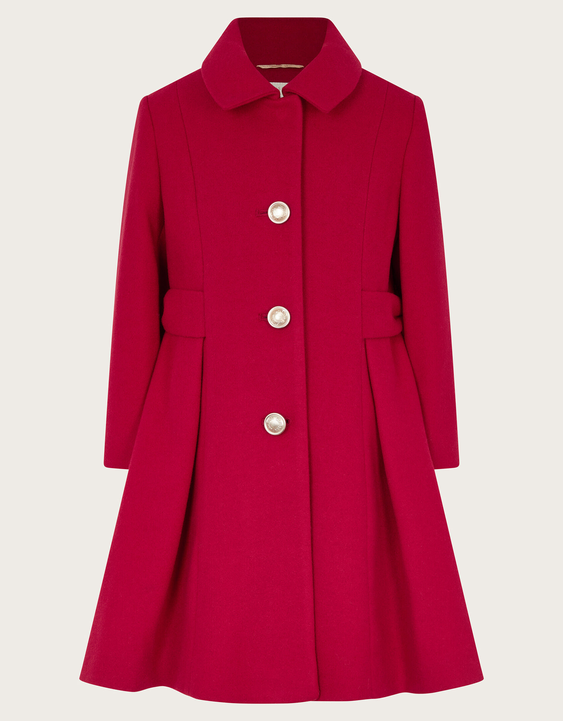 Detachable Cape Collared Coat Red Girls Coats Jackets Monsoon ROI