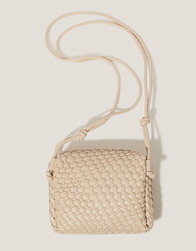 Piper Woven Cross Body Bag, Natural (NEUTRAL), large