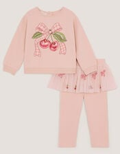 Baby Mon Cheri Top & Tutu Leggings Set, Pink (PINK), large