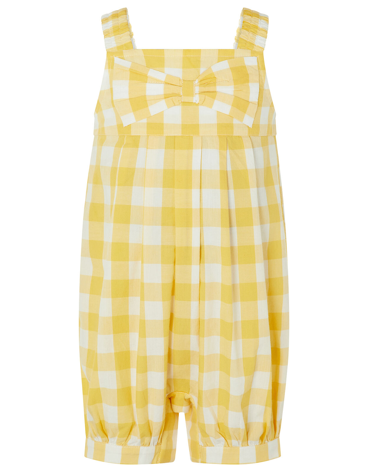 Yellow check jumpsuit store