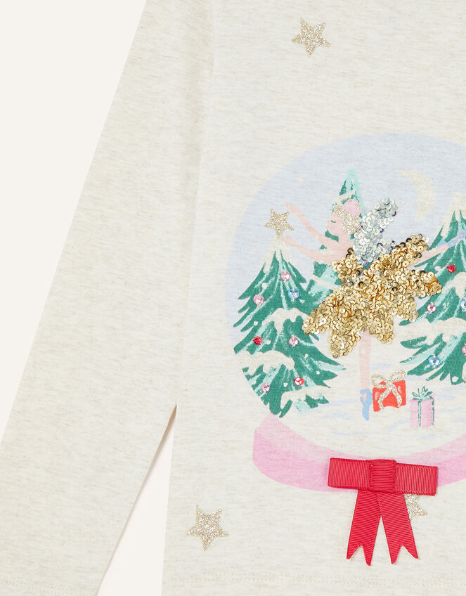 Snowglobe T-Shirt , Ivory (IVORY), large