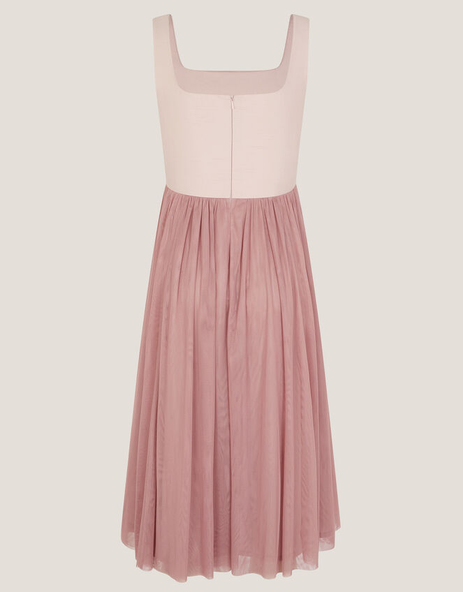 Naples Sleeveless Tulle Midi Dress, Pink (PALE PINK), large