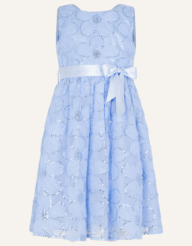 Cassie Sequin Dress, Blue (BLUE), large