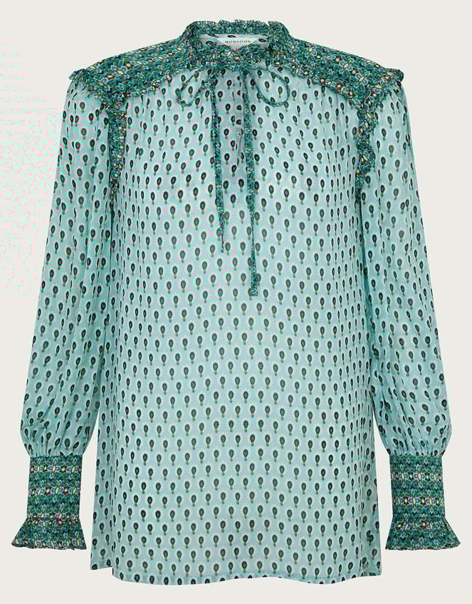 Zuri Blouse, Green (GREEN), large