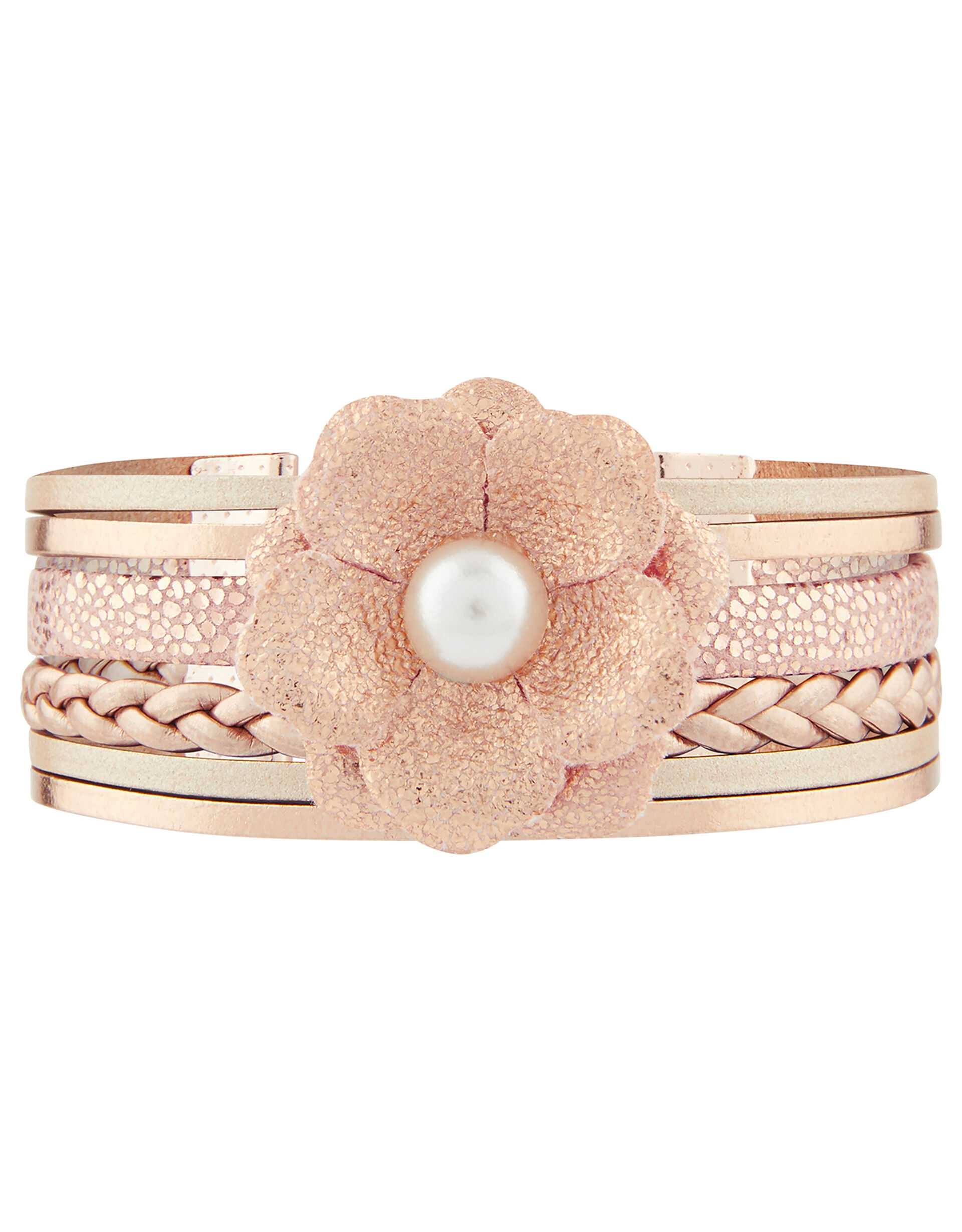Ophelia Layered Floral Bracelet, , large