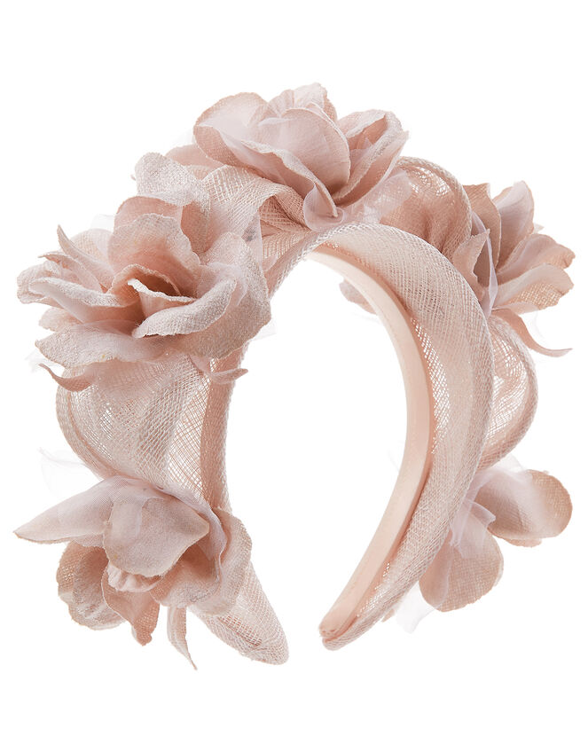 Fifi 3D Flower Headband, Pink (BLUSH), large