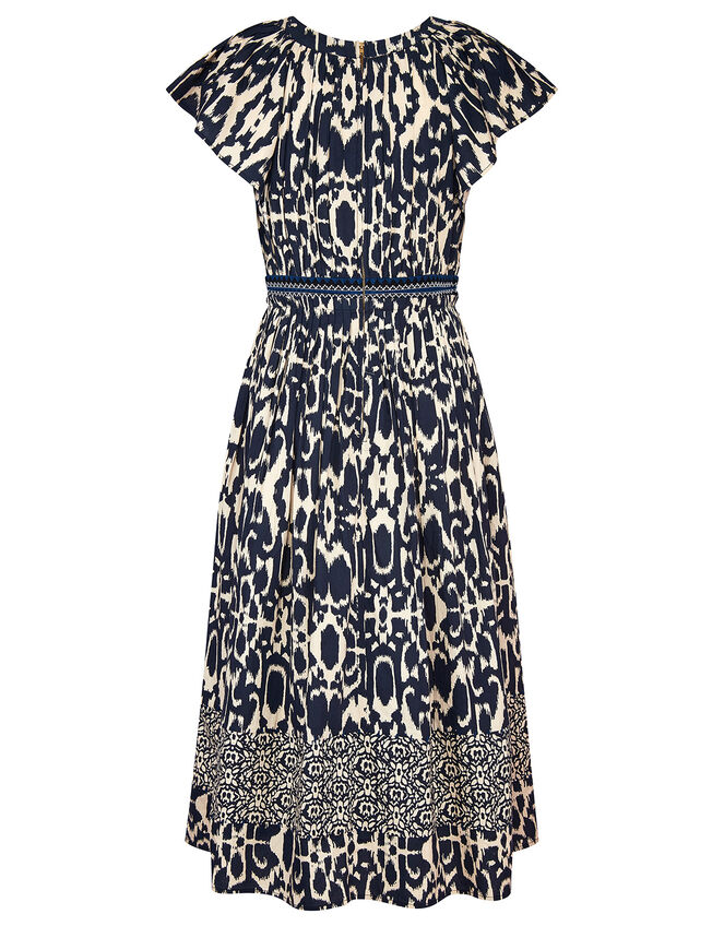 East Brenda Print Midi Dress, Blue (BLUE), large