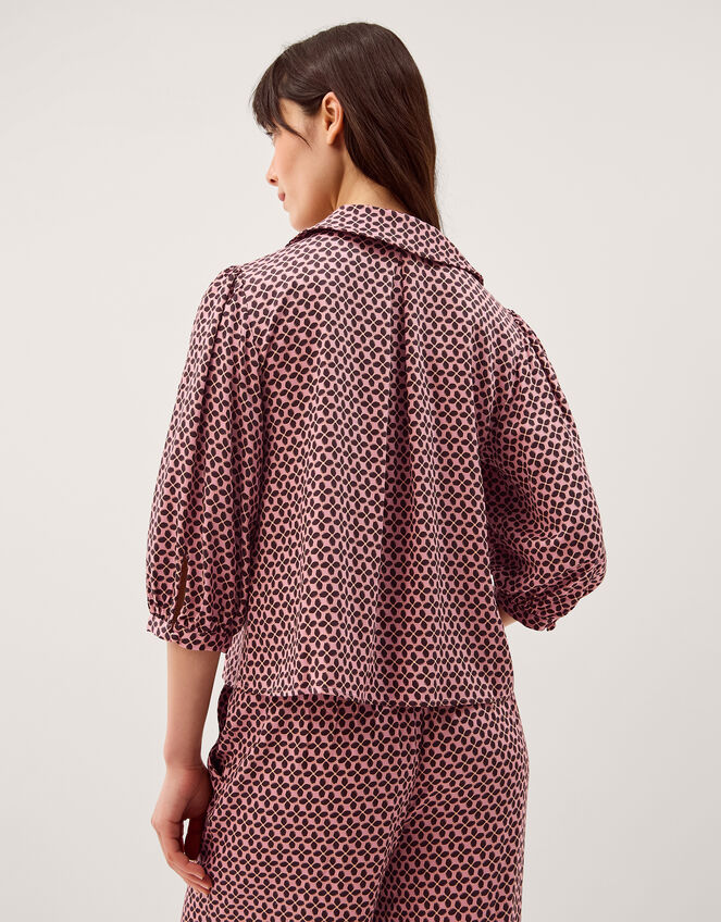 Netta Floral Print Blouse, Pink (PINK), large