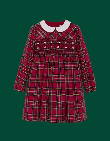 Trotters Charlotte Smocked Dress Red, Red (RED), large