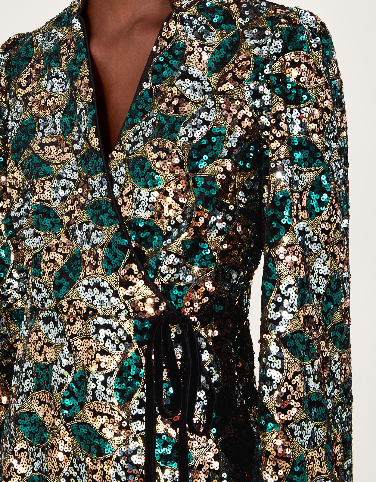 Monsoon gold sequin dress discount